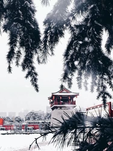 古城初雪，夢回大唐