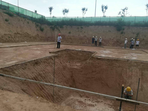 陜煤建設天工公司蒲城清潔能源項目部清源小區3#樓通過驗槽