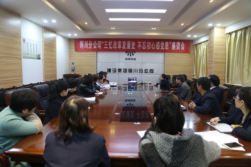 銅川分公司召開“三憶改革發展史，不忘初心感黨恩” 座談會