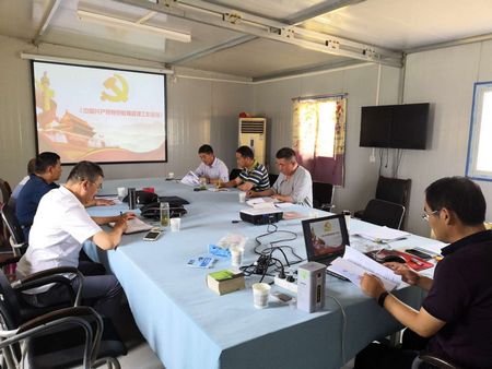 陜煤建設天工公司黨建之聲走進施工前沿