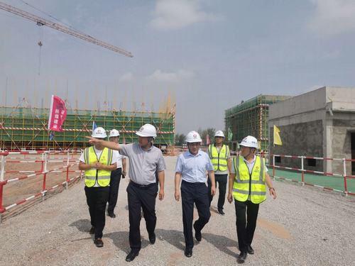 王明智深入靖神鐵路孟家灣機輛中心建設項目檢查指導工作