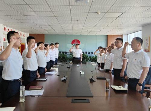 陜煤建設榆林公司黨支部開展“重溫入黨誓詞 堅定理想信念”主題黨日活動