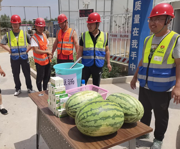 陜煤建設咸陽分公司第九項目部:不服“暑”，戰高溫