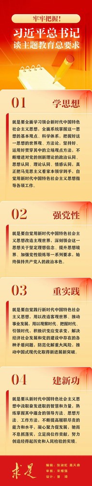 牢牢把握習近平總書記談主題教育總要求