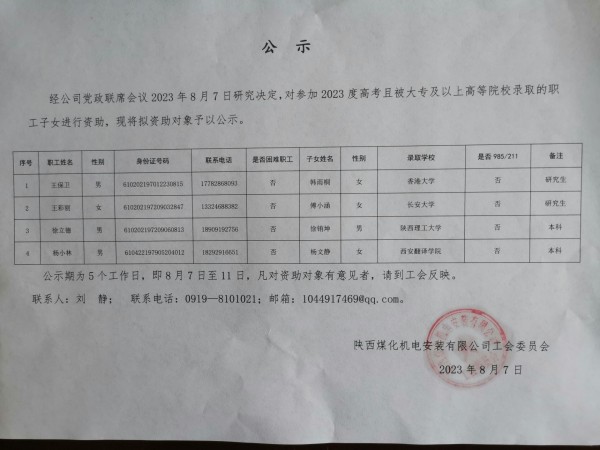 您有一筆助學(xué)金，請(qǐng)查收！