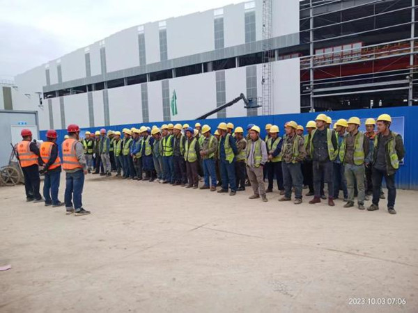 陜煤建設漢中分公司漢鋼新建中厚板項目：搶抓十月黃金期，工程建設加速度