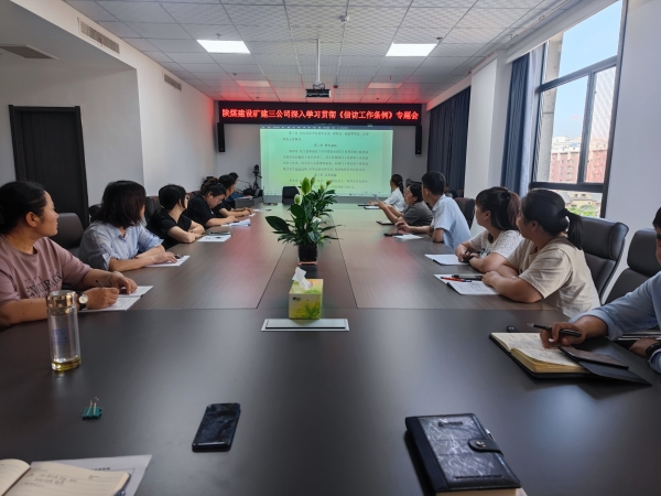 陜煤建設(shè)礦建三公司宣貫《信訪工作條例》求實效