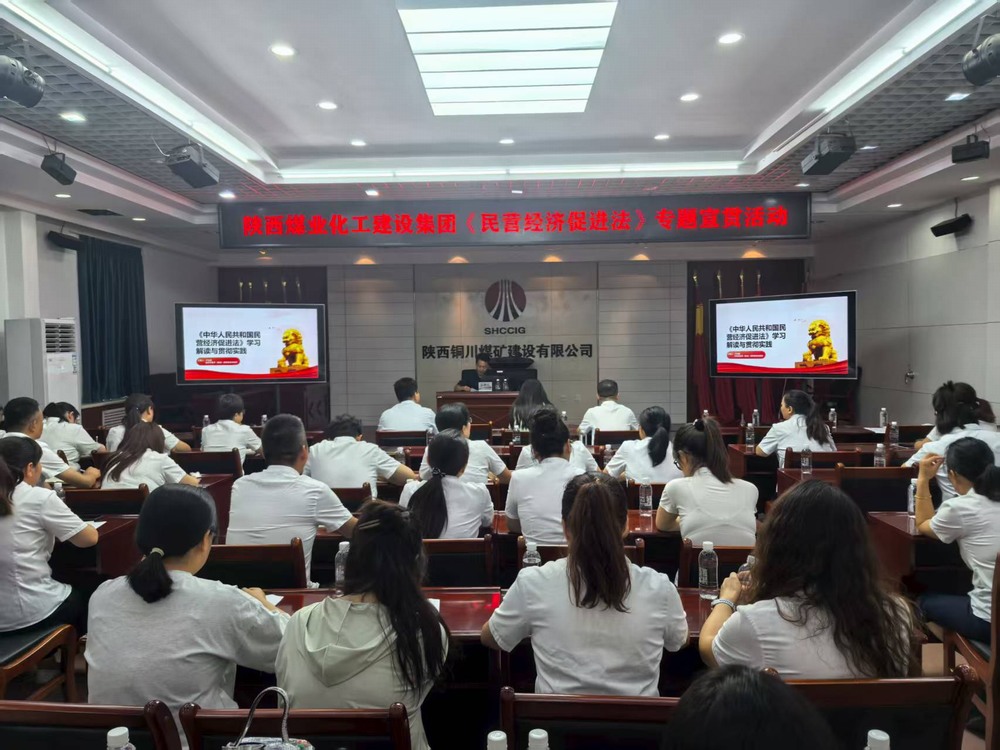陜煤建設深入銅煤公司宣貫《民營經濟促進法》