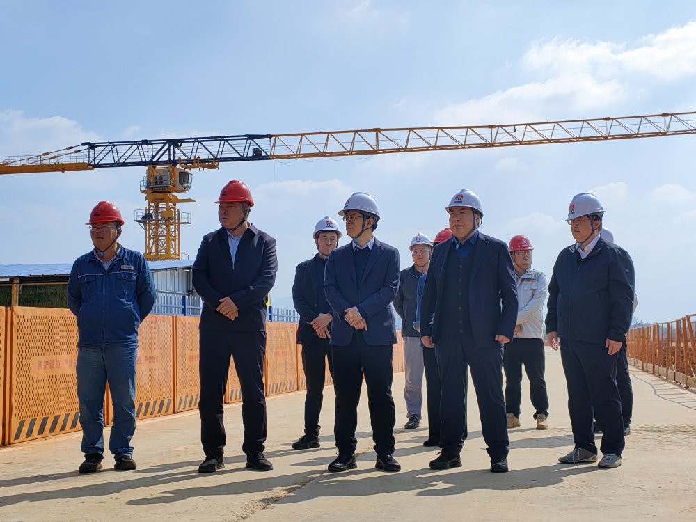 省紀委監委駐陜煤集團紀檢監察組組長、集團黨委委員、紀委書記閆恒光一行深入陜煤汨羅電廠項目調研指導工作